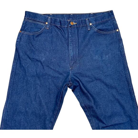 Wrangler‎ A001 Men’s Cowboy Cut 100% Cotton Western Blue Jeans 38 x 34 Preowned - Picture 7 of 9